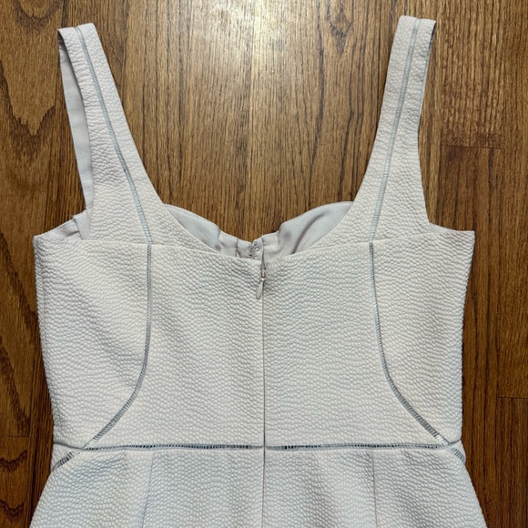 Jonathan Simkhai wool seersucker bustier dress in blush size 4 - Picture 9 of 16